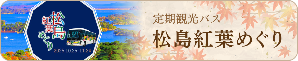 定期観光バス 松島紅葉めぐり